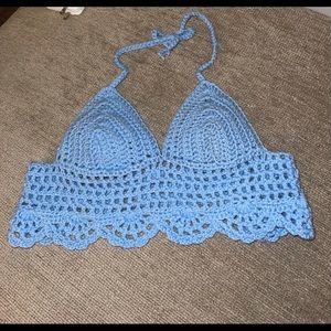 Hand crocheted bralette